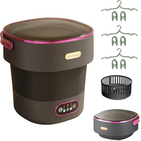 Mini Lave-Linge Pliable 15L – Machine à Laver Portable pour Voyage, Camping, Dortoir et Appartement – Idéal pour petits vêtements