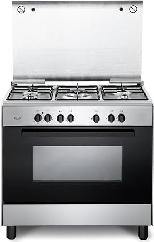 FGVX96SG - Cucina a Gas con Forno a Gas Ventilato Grill 5 Fuochi c 90x60 cm Classe energetica A