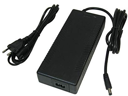 Trade-Shop Netzteil Ladegerät Ladekabel 54,6V 2A für 48V Akkus mit 5,5mm x 2,1mm Rundstecker für E-Bike Elektrofahrrad Pedelec Elektro Fahrrad Akkus zum Aufladen