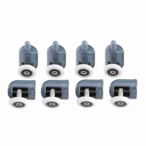 Ruedas mampara ducha 8 unidades, rodillos puerta ducha repuesto para correderas, ruedas sustituci¨®n 8 mm, ruedas ducha acero inoxidable, rodillos mampara