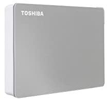 TOSHIBA Canvio Flex 4TB Portable External Hard Drive USB-C USB 3.0, Silver for PC, Mac, & Tablet - HDTX140XSCCA