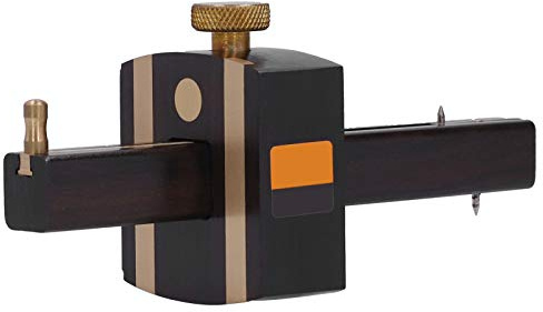 Marhynchus 8in Mortise Gauge Woodworking Marking Gauge Ebony Scribe Sign Scraper, Adjustable Screw Cutting Gauge European Woodworking Tools Painting Construction Tools, Scrapers