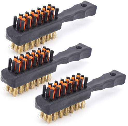 Golfschläger Reinigungsbürste Brush Groove Club Rillenreiniger Portable Bürste mit kurzem StielRillenreiniger Drahtbürsten aus Messing