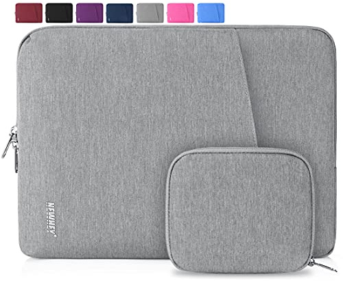 NEWHEY Laptophülle 13 Zoll Stoßfest Laptop Notebook Tasche Hülle Wasserdicht Schutzhülle Sleeve Case Kompatibel 13-13.3 mit Klein Fall Grau