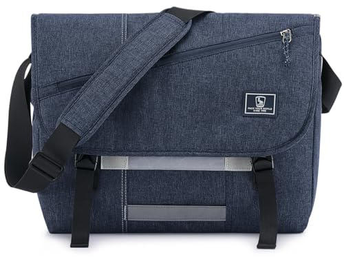 OIWAS Messenger Bag für Herren, 35,6 cm (14 Zoll) Laptop-Umhängetasche, Damen, lässig, Umhängetasche, College, Reisen, Büro, Aktentasche