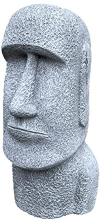Scultura Moai - Isole di Pasqua, pietra massiccia, decorazione per il giardino, fatto a mano