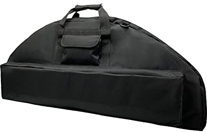Alephnull Compoundbogen Tasche mit Pfeiltasche Bogentasche Compoundbogen Köcher für Pfeil und Bogen Bogenrucksack Soft Waffentasche Range Bag Recurvebogen Tasche für Jagd Schießen (Schwarz, L)