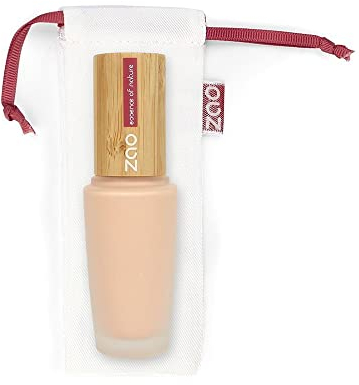 Vegan Make Up - Vegane ZAO Silk Foundation Bio 30 ml – Schminke mit Sheabutter, Mandelöl & Jojobaöl - Nr. 814 Pink Beige