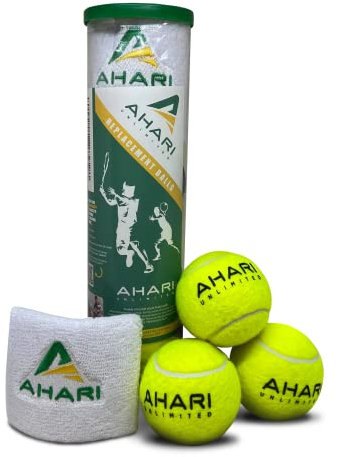 Ahari Unlimited Premium 3 Replacement Tennis Rebound Balls, String & Wristband - Portable Self Practice Training Exercise Sport Equipment, Trainer for Solo Training (3 Pack)