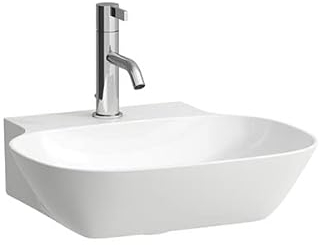 LAUFEN INO Handwaschbecken, 1 Hahnloch, ohne Überlauf, 450x410mm, H8163000001111, Farbe: Weiß