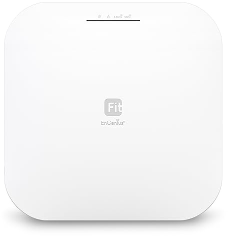 EnGenius Wireless AP 4X4 Wi-Fi 6 Dual Band AX3600 | 2.5Gbe PoE+ | Cloud & App & OnPrem Control Options | WPA3, MU-MIMO, Mesh & Seamless Roaming - EWS276-FIT