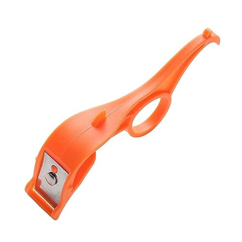 Fruit Apple Kiwi Peeler Orange Cutter Vegetable Cutter Stainless Steel Peeler Portable Manual Peeler Potato Peeler (Orange)