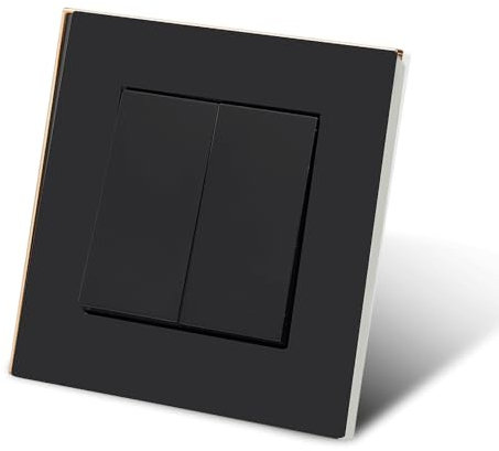 Interrupteur pour lumière à bascule, 2 compartiments 1 voie, interrupteur mécanique mural 86 mm, interrupteur standard 10 Amp,250 V