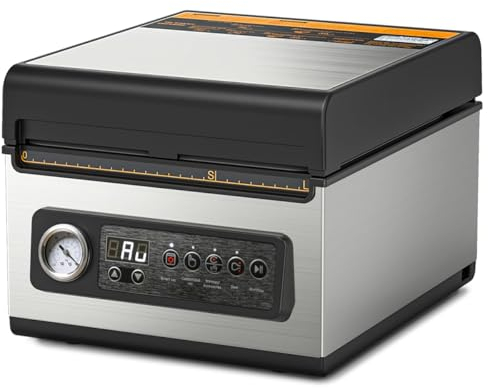 BLuvLY 10 Inch Chamber Vacuum Sealer, Dry/Moisture Vacuum Chamber Sealer, Food Storage With Seal Bags, To Maintain Their Freshness And Taste, For Food Saver, Home, Commercial Using