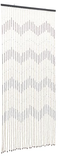 Perlenvorhang Türvorhang, 31 Linie Fadenvorhang, Bambus- und Holz-Vorhänge, für Balkontür, Wanddekoration, Fensterdekorationen, Natürlicher Stil, Handgemacht, Praktisch & Schöner Design