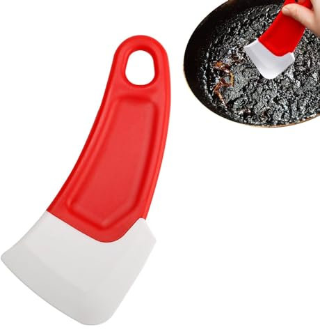 Rascador de platos, raspador de ollas, rascador de ollas y sartenes, rascador robusto para la limpieza de la cocina, sartenes antiadherentes, utensilios de cocina, sartenes, platos y ollas