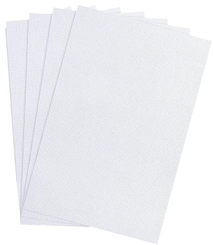 QEDBOJE 4 Blätter Wasserlösliches Stickvlies Selbstklebend mit Stift Stickfolie zum Zeichnen für DIY Sticken, Maschinensticken und Handnähen (DIN A4)