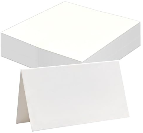 LICQIC Wedding Place Cards, Name Tags for Table Setting, Personalised Name Place Cards for Banquets Dinner Parties, 50 Pcs Blank