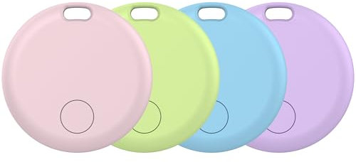 Air Tag Schlüsselfinder, Air Tracker Tag Kompatibel mit Apple Wo ist? APP (Nur iOS), Koffer Tracker für Gepäck/Taschen/Key, Batterielebensdauer EIN Jahr, IP67 wasserdicht(4er Pack)