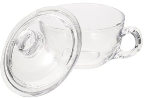 Alipis Ciotola in Vetro per Cereali Ciotola per Yogurt Trasparente con Manico da Cucina