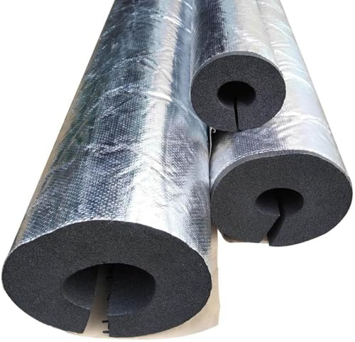 Rohrisolierung Schaumstoff, Selbstklebendes Schaumisolierrohr,16-114 mm Isolierung Rohr, Rohrisolierung Isolierschlauch Für Klimaanlagen(ID89mm*T30mm*95cm)