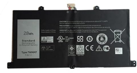 QWCOZSY Für 7WMM7 Tablet CFC6C Laptop Akku für Dell für Venue 11 Pro Tastatur Dock D1R74 7,4 V 28WH