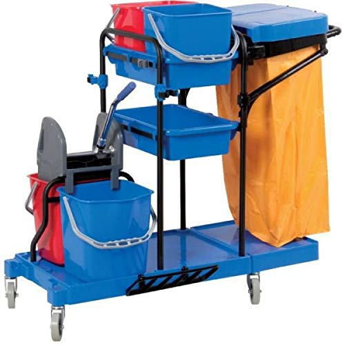 Chariot de ménage 4 seaux avec presse - Brosserie Marchand
