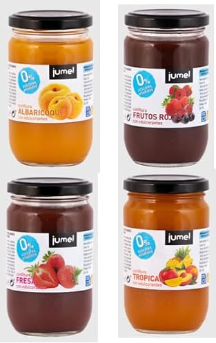 Surtido Confitura sin azúcar con stevia JUMEL (pack de 4 unidades).