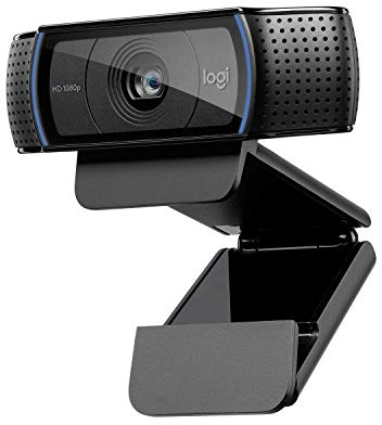Logitech C920 HD Pro Webcam für Amazon, Full HD 1080p/30fps Video Calling, Klarer Stereo-Sound, HD Lichtkorrektur, Für Skype, Zoom, FaceTime und Hangouts, PC/Mac/Laptop/Macbook/Tablets - Schwarz