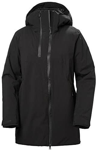 Damen Helly Hansen W Nora Long Insulated Jacket, Schwarz, M