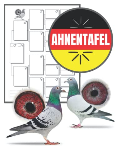 Ahnentafel: Rassetaube, Praktischer Taubenzüchter-Organizer, Ahnentafel- und Rennergebnis-Tracker für Champions, 8,5 Zoll x 11 Zoll, 200 Seiten.