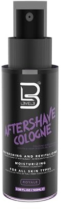 L3 Level 3 After Shave Spray Cologne - Softens Skin - Refreshes and Relieves Face and Skin - Moisturizing Formula Level Three After Shaving (Royale - Small) | Soothing moisturizing formula, refreshes post-shave skin, non-irritating feel, barber or home use, aftershave cologne for men