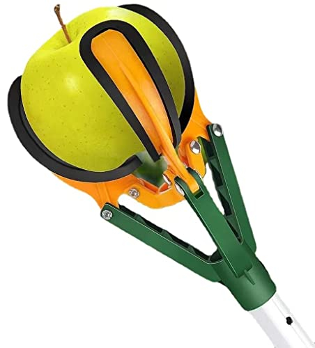 LekLai Obstpflücker, Obstgreifer, Luft-Obstpflücker, Mit Teleskopstiel, Obstpflückertasche, Outdoor-Pick-Up-Werkzeuge, Edelstahlstange Zum Erhalten Von Früchten 1 M–1,5 M/1M-1.5M