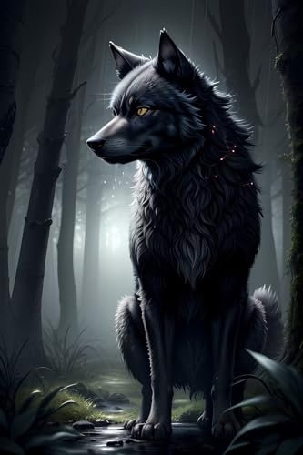 Diamond Painting Tier Wolf DIY 5D Diamant Painting Bilder 70x100 cm Full Drill Mosaik Bastelset Kinder Malen Nach Zahlen Erwachsene Große Diamant Malerei Crystal Art for Home Wall Decor Gifts j 49
