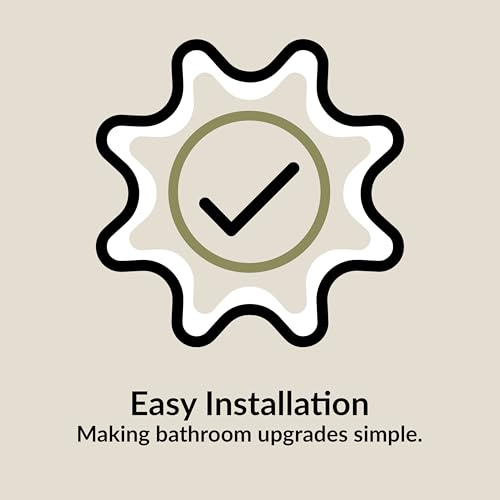 Balterley D Shape Toilet Seat Soft Close, Top Fix Soft Close Toilet Seat White, Squared D Shape Seats for Toilets with Adjustable Hinges & Quick Release for Easy Cleaning - 370 x 450 x 40 mm (White)