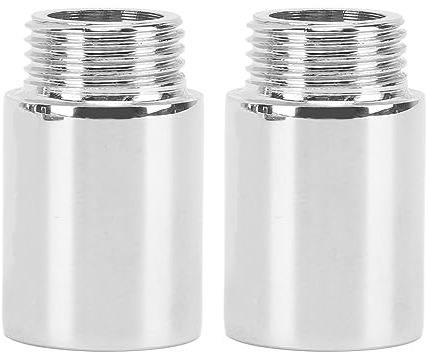 Tomotato 2 Pezzi Prolunga per Braccio Doccia, Filettatura Femmina Maschio, Prolunga per Soffione Doccia in Acciaio Inossidabile Cromato, Raccordo per Tubo, Adattatore per Soffione Doccia(3cm)