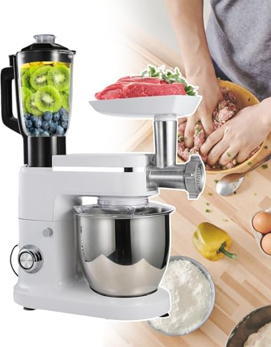 Robot Da Cucina Elettrico,Spremiagrumi Da Cucina,Ciotola In Acciaio Inossidabile Da 6 Litri,Corpo Con Bordo In Metallo Abs,Per Feste Di Compleanno,Team Building Aziendale,White