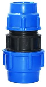 MiJunHD Connettore dritto per riduzione per tubi in PE, da 50 mm a 40 mm, in plastica, raccordi rapidi per irrigazione da giardino e agricoltura (1 pezzo)