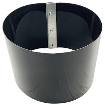 Gießrand für Bäume - Höhe 30 cm- Verschiedene Durchmesser - Gießkante- Baumring- Bewässerungsring (schwarz, Ø 40 cm)