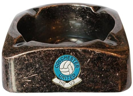 Colchester United Football Club Aschenbecher aus Metall, antiker Effekt