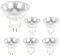 Pack de 6 Bombillas Reflectoras Halógenas MR11 GU4 10W 12V, Bombilla GU4 Regulable, Blanco Cálido 2800K, Diámetro 35 mm, Halógena de 2 Pines, para Luces de Gabinete, Luces Empotrables