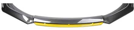 WUHHBPOL Auto Frontspoiler für Audi A1 A3 A4 A5 A6 A7 A8 B6 B7 B8 B9 C6 C7 C8 D3 D4 D5 D6, Front Spoiler Lippe Frontspoiler Frontlippe Antikollisionsschutz Body Kit,Carbonfiberlookyellow