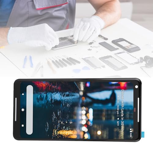 lvifloae Remplacement d'écran de téléphone pour smartphone de 6 pouces, écran LCD de remplacement, ensemble de numériseur à écran tactile avec outil de réparation pour Google Pixel 2 Xl