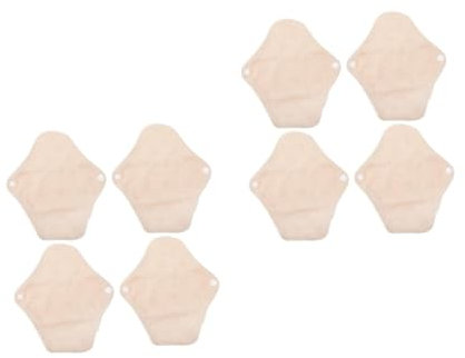 Ipetboom 8piezas Almohadillas Menstruales Reutilizables De Sanitarios Lavables Para Mujeres Higiénicos y Ecológicos