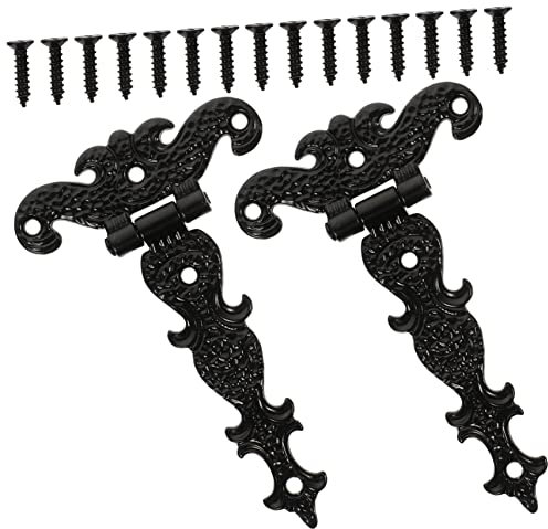 HOMSFOU 2stücke Hochleistungsscharniere Für Schuppen Und Scheunen Außen Geeignet Robust Und Rostfrei Für Holztüren Und Zäune Langlebig Und Stabil