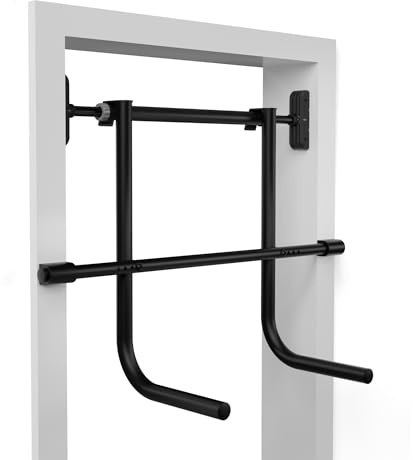 PULLUP & DIP Klimmzugstange Türrahmen ohne Bohren inkl. Dip Station – Türreck mit Dip-Stange – Dip Barren Erweiterung für Zuhause – Klimmzug Dip Set für Calisthenics, Dips & Krafttraining