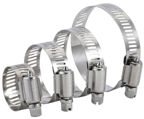 Colliers de serrage en acier inoxydable 304 - Colliers de serrage à vis sans fin réglables pour raccords de tuyaux automobiles, industriels et de jardin, 600, 700 mm