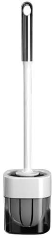 Bathroom Brush – Suction Cup Cleaning for Toilets, Tile Accessory, Bath Grout Cleaner, Reliable and Ergonomic Washing | Toilet, Shower, Home, Floor
