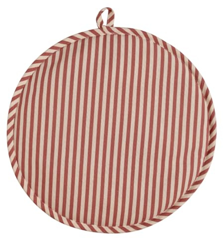 Anna Michelle Cotton Hob Covers 36 cm Cotton Hob Mats with Terry Towelling Base for Gas, Oil, Electric and Induction Single Hob Protector (Rose)