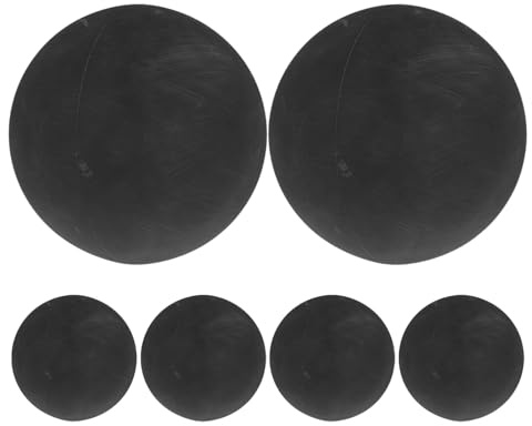 FUNOMOCYA 6 Palline da Racquetball in Gomma Nera ad Alta Elasticità per Allenamento Squash e Pallamano Palline Morbide da Gioco per e Adulti per attività Indoor e Coordinazione